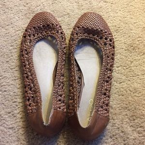 Brown Leather Flats